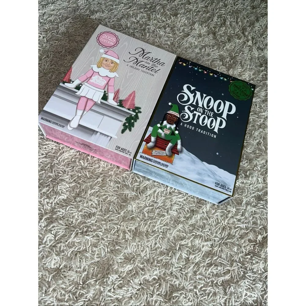 Snoop on the Stoop Snoop Dogg Martha on the Mantel Martha Stewart Elf Doll Set